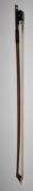 Wilhelm Raum viola/cello bow, with crest stamped to frog, 76g