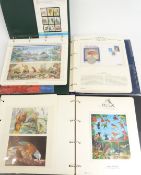 GB Commonwealth stamps, minisheets and covers collection in four folders with birds, dinosaurs and