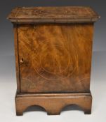19thC walnut apprentice cabinet with fitted interior of drawers, W 34 x D22 x H43cm