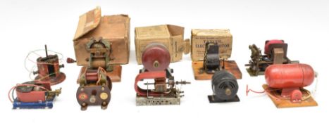 A quantity of electric motors including a multiturn electric motor, SEL etc, some in original boxes