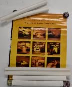 Twenty-five Williams and Renault Formula 1 race and championship winning posters including Nigel