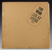 The Who - Live At Leeds (2406 001). Record appears VG, cover discoloured, with 12 inserts