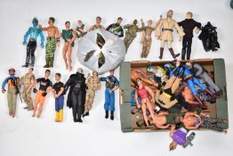 Forty-eight Action Man, Star Wars and other sci-fi action figures together with various outfits,