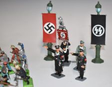 Seventy Britains, King & Country and similar model soldiers and accessories including cowboys and