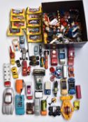 A collection of Britains, Corgi, Burago, Matchbox and similar diecast model vehicles including