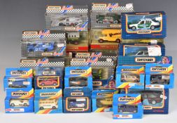 Thirty-nine Matchbox diecast model vehicles including Models of Yesteryear, Specials, Superkings