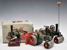 Two Mamod live steam rollers, SR1A, one in original box.