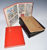 Six albums of collectable matchbox covers / sleeves, including many sets, Cornish, Yorkshire,