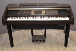 Yamaha Clavinova CVP-208 digital piano, with upholstered piano stool
