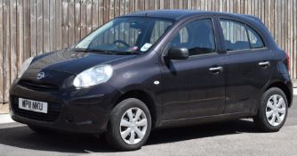 Less than 5k miles from new, 2011 Nissan Micra Visia 1.2 petrol manual, registration number WP11