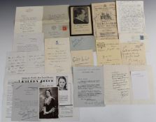 Benjamin Britten signed autograph letter dated 3rd November 1961, together with further signed