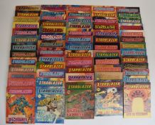 Sixty-three Starblazer Picture Library comic books.