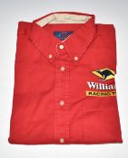 Jacques Villeneuve 1998 race day Williams Formula 1 shirt, with initials to collar JV. This lot is