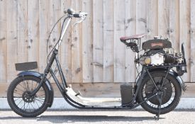 1919/1920 ABC Skootamota motorbike or scooter, non transferable registration number SV 7766, owned