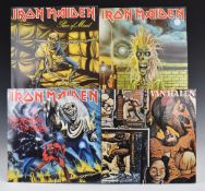 A collection of 19 albums including Iron Maiden (4) and Van Halen (6)