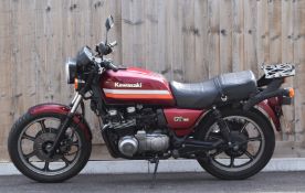1988 Kawasaki GT750 P5 motorcycle, registration number F890 RVN with V5c, MOT expires 09-01-2023,