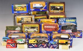 Forty-six Corgi diecast model vehicles including 50's Classics, Mini Special Editions 93735,