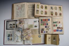 A collection of world stamps in eight albums including The Lincoln (2), The Strand and The