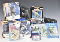 Ten Matchbox Collectibles and similar diecast model aeroplanes including Platinum Collection,