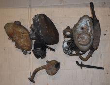 Two cyclemaster engines and a fuel tank