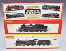 Three Hornby 00 gauge model railway locomotives BR 4-6-0 6800 Grange Class Derwent Grange R2403,