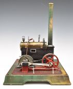 Marklin model 4097 stationary live steam engine with dynamo with pressure gauge, sight glass,