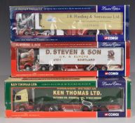 Four Corgi 1:50 scale limited edition diecast model lorries comprising Eddie Stobart Ltd CC12901,
