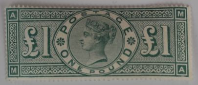 1887 QV Jubilee high value £1 mounted mint with full gum, very light vertical gum crease not visible
