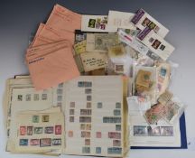 India and Indian State stamps in a stock album including mint Victoria, a bag of India, China and