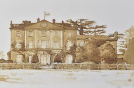 Robbie Wraith print of Highgrove House, in gilt frame, in Highgrove presentation or gift box, with