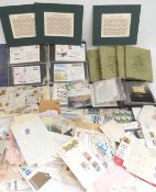 An accumulation of mint and used GB and world stamps including an envelope of QV 1d reds on