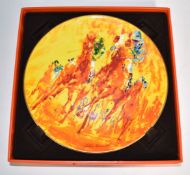 Royal Doulton limited edition (8463/10,000) collector's plate 'Winning Colours' after Le Roy Neiman,