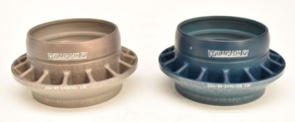 Pair of 2004 Williams Formula 1 rear wheel nuts, one left one right, marked Williams F1 and 26A-B2-