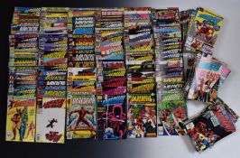 Two hundred and fifty Bronze and Modern Age Daredevil comics by Marvel.