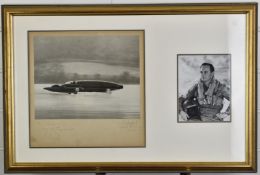 Donald Campbell Bluebird K7 world water speed record signed photograph, signed lower left and titled