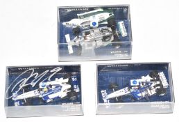 Juan Pablo Montoya FW25 and Ralf Schumacher FW24 2002 signed Minichamps Williams Formula 1 1:43