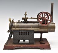 Doll model 511/3 overtype live steam engine, with twin flywheels, governor, twin ladders and lever