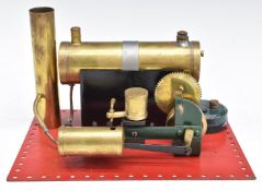 Bowman Models M135 stationary live steam engine 1927-35, with geared countershaft and oscillating