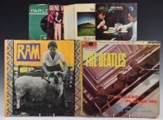 The Beatles - A collection of albums, singles and magazines etc including Please Please Me, black