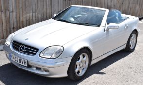 2003 Mercedes SLK 320 Auto, registration number VN52 NVH, with V5c and comprehensive folder