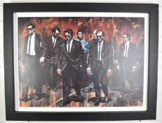 Zinsky limited edition print 115/195 'Reservoir Dogs' with certificate verso, 58 x 80cm