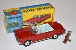Corgi Toys diecast model Chrysler Imperial with red body and cream interior, 246, in original box.