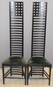 Pair of McIntosh Cassina chairs, height 140cm