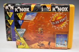 Two K'Nex building sets Solar Powered 29403 and one other 45035, both in original carry cases.
