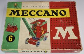 Meccano outfit 6, in original box with instructions.