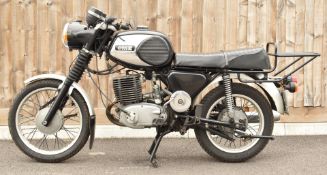 1979 MZ TS250 two stroke motorcycle, registration number JLM 392V with V5c. Having had an engine