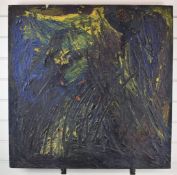 Montague Calman 'Cally' (brother of Mel Calman, cartoonist (1931-1991), modern abstract acrylic on