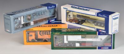 Five Corgi 1:50 scale limited edition diecast model lorries comprising Vaughan Logistics CC12707, WM