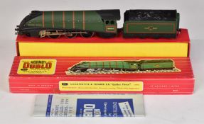 Hornby Dublo 2-rail 00 gauge model railway BR 4-6-2 locomotive Golden Fleece 60030, 2211, in