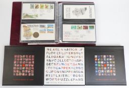A small collection of modern GB stamps, first day covers and coin covers, booklets and three Year